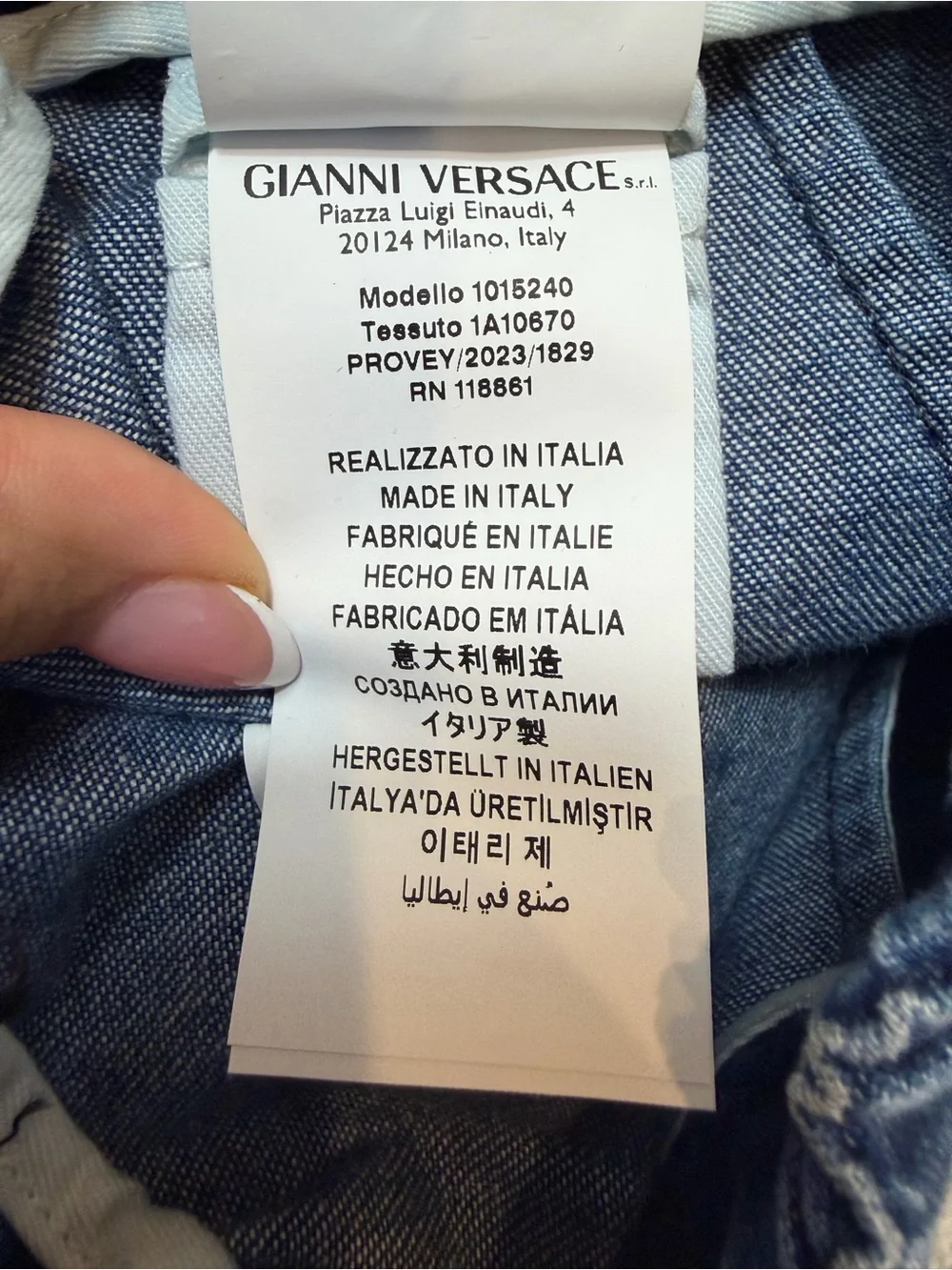 Versace Kids NWT Pull-On Denim Jogger Jeans 110cm Made in Italy Authentic